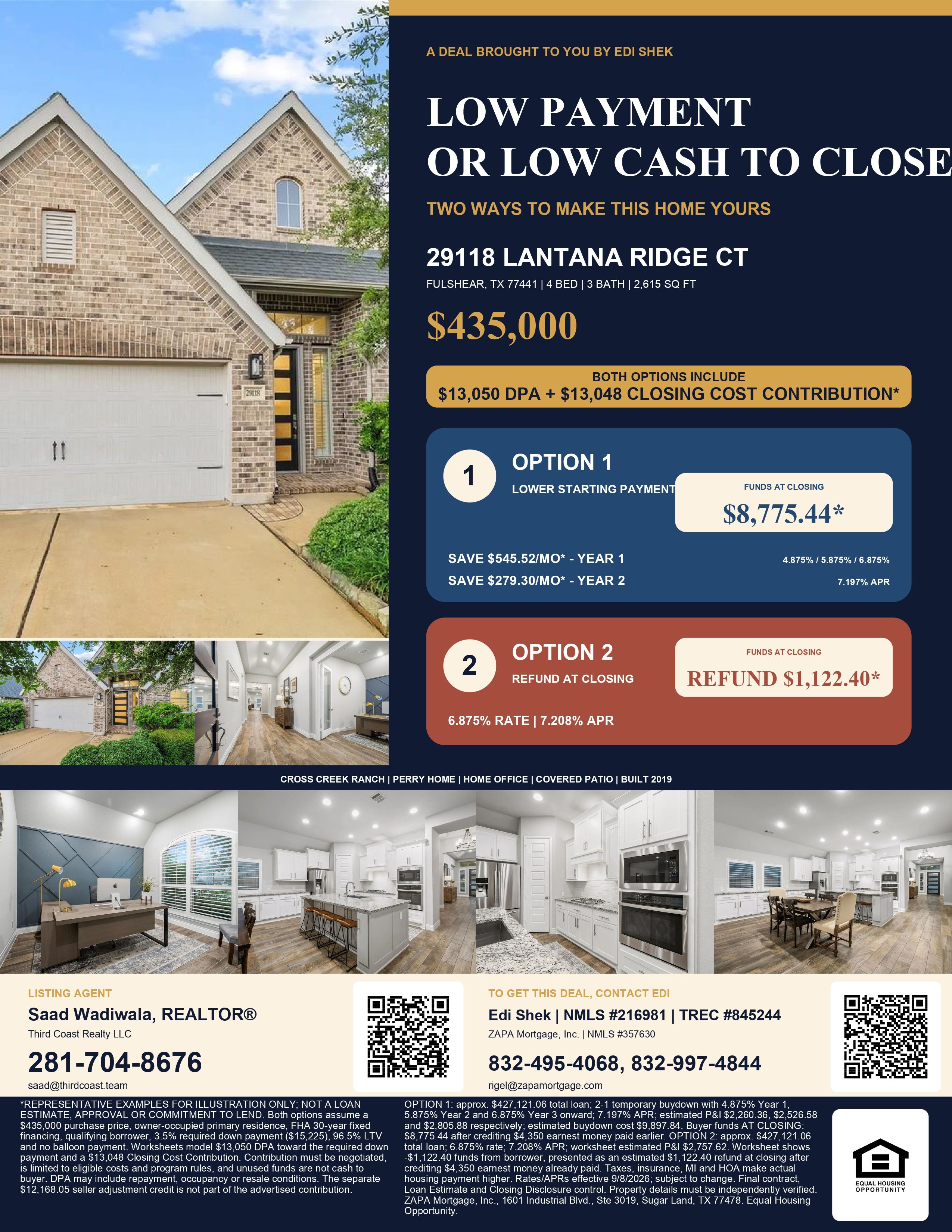 Could $3,227.66 Put You on the Path to Owning This $435,000 Fulshear Home? Flyer