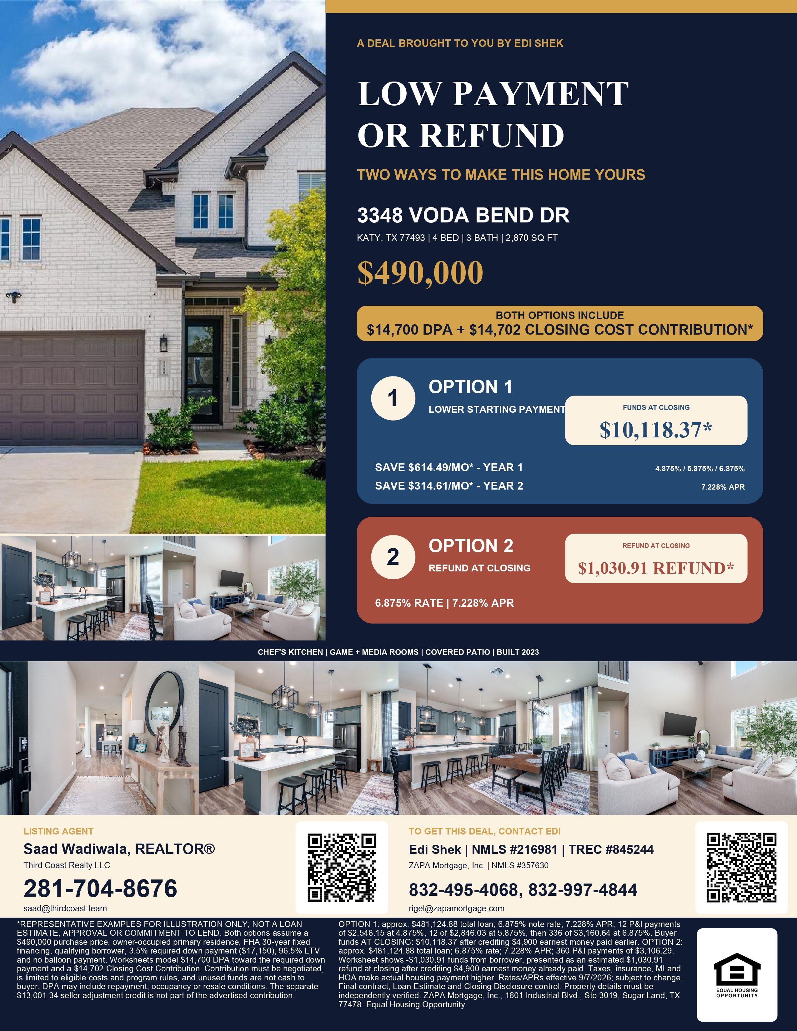 Your Opportunity to Own 3348 Voda Bend Dr—with $29,402 in Available Assistance! Flyer