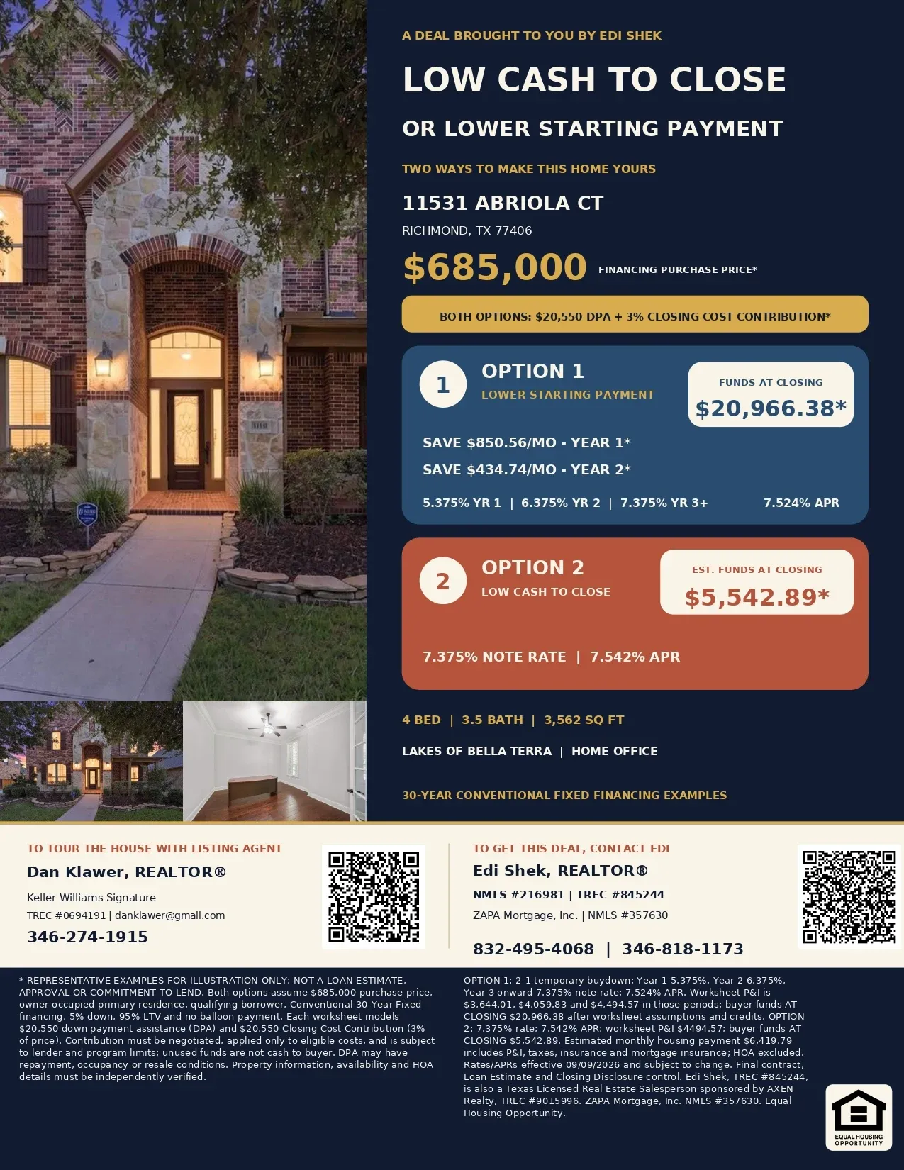 Buy This $685,000 Richmond Home with $41,100 in Assistance and Contributions—Only $12,392.89 Estimated Total Out of Pocket! Flyer