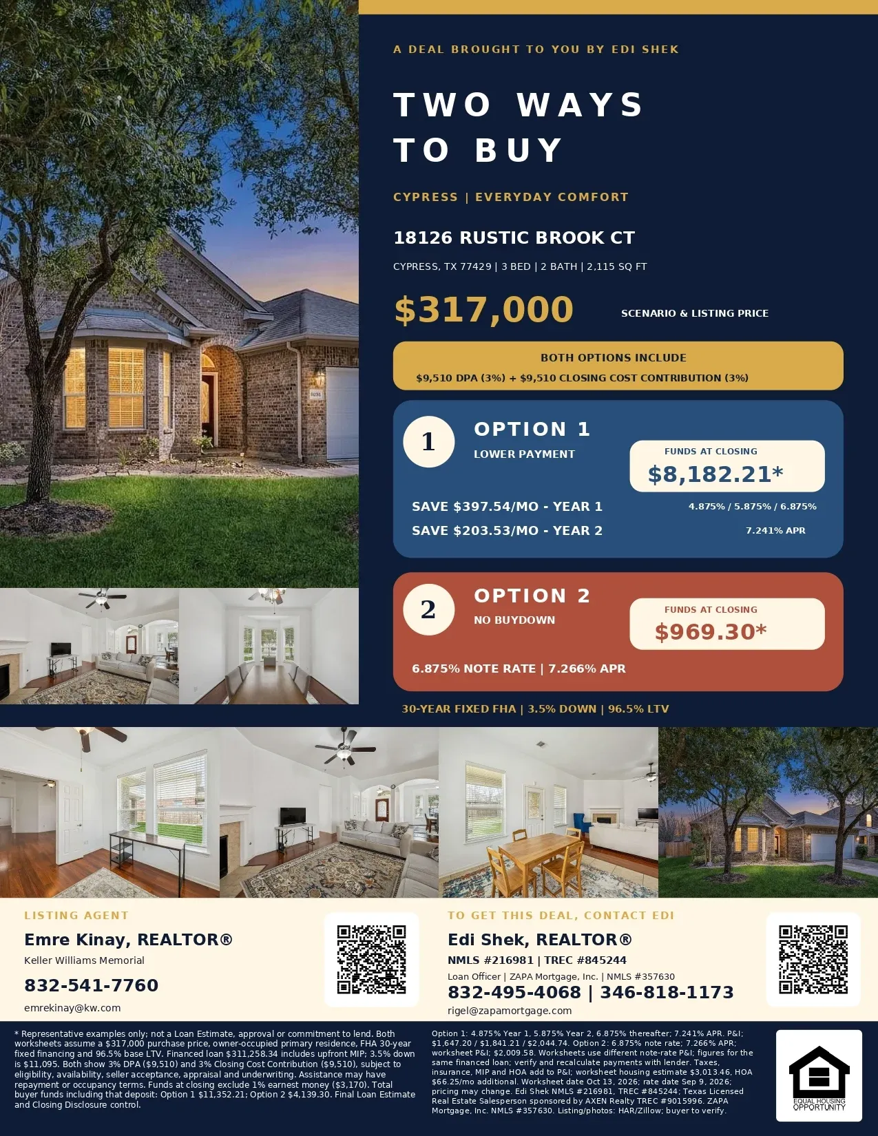 Own a Cypress Home with $19,020 in Combined Assistance & Contributions—or Lower Initial Payments Official Marketing Flyer
