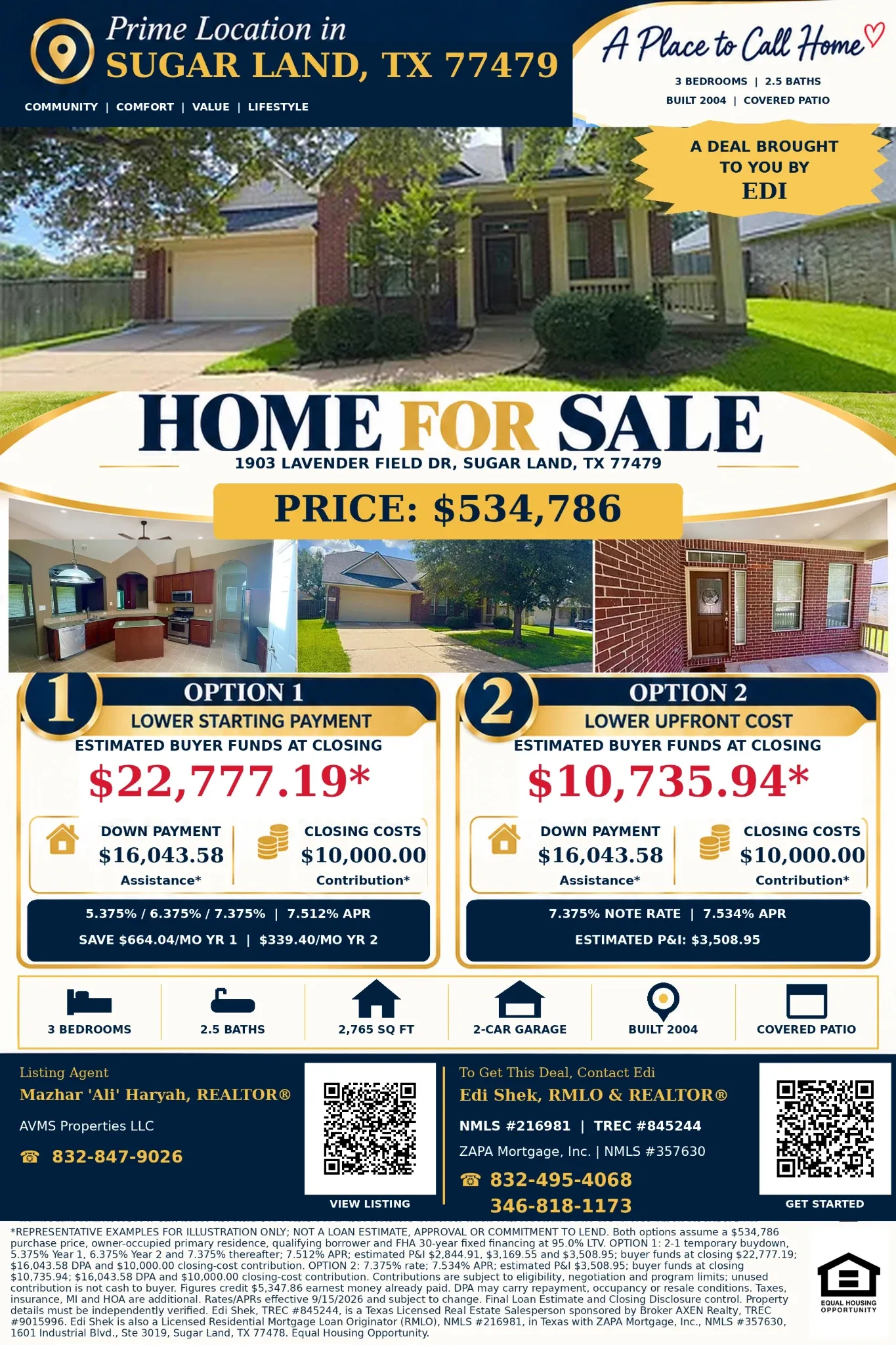 Buy This $534,786 Home with $26,043.58 in Assistance and Contributions—Choose Low Cash to Close or Lower Monthly Payments! Flyer