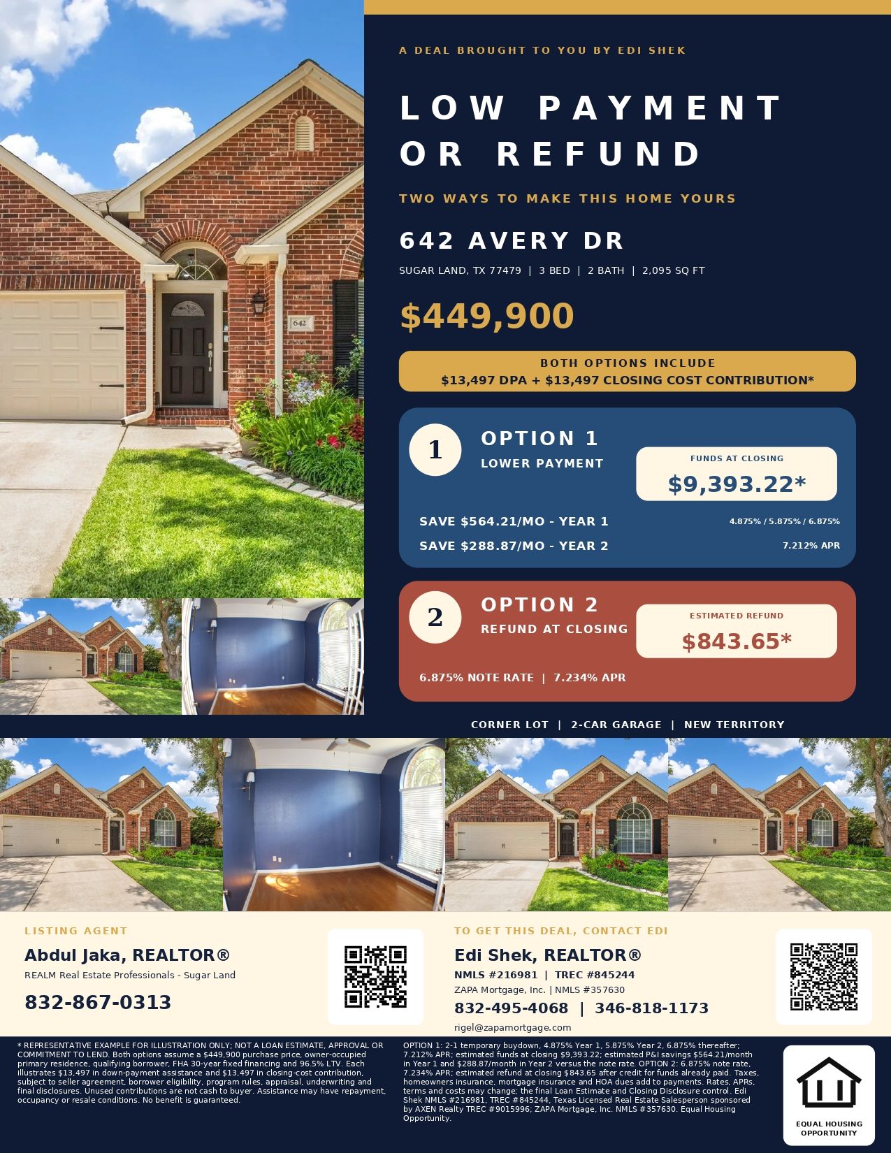 642 Avery Dr | Sugar Land Pool Home with an Estimated Refund at Closing or a 2-1 Buydown Official Marketing Flyer