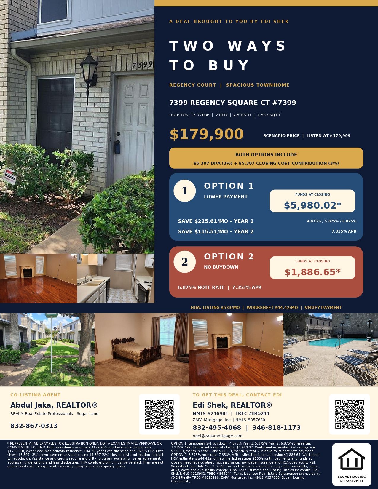Own This Home With About $3,685.65 Total Out of Pocket! Official Marketing Flyer
