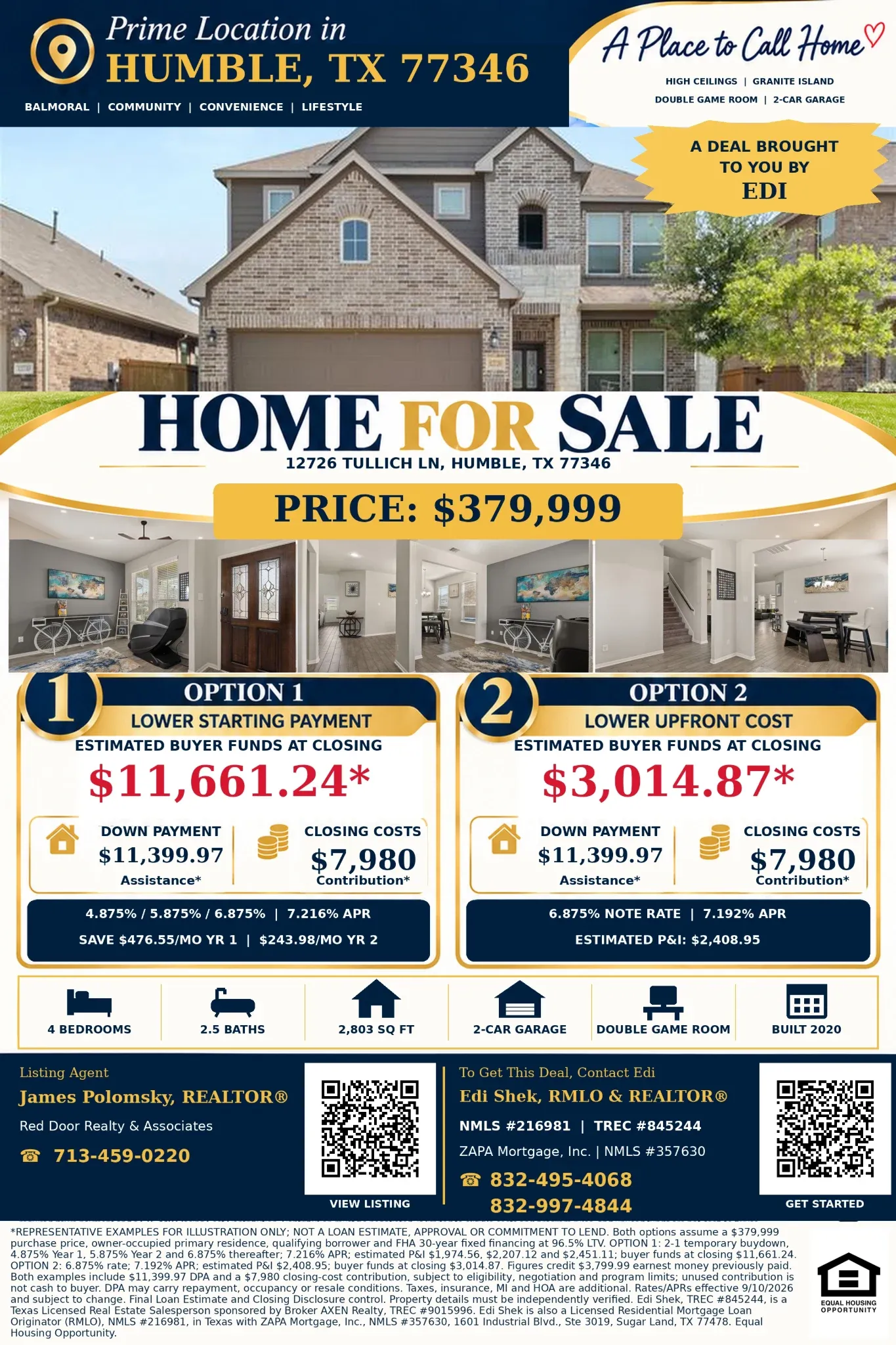 More Space, Less Upfront—Explore Balmoral Living with Estimated Buyer Funds of $6,814.86 Flyer