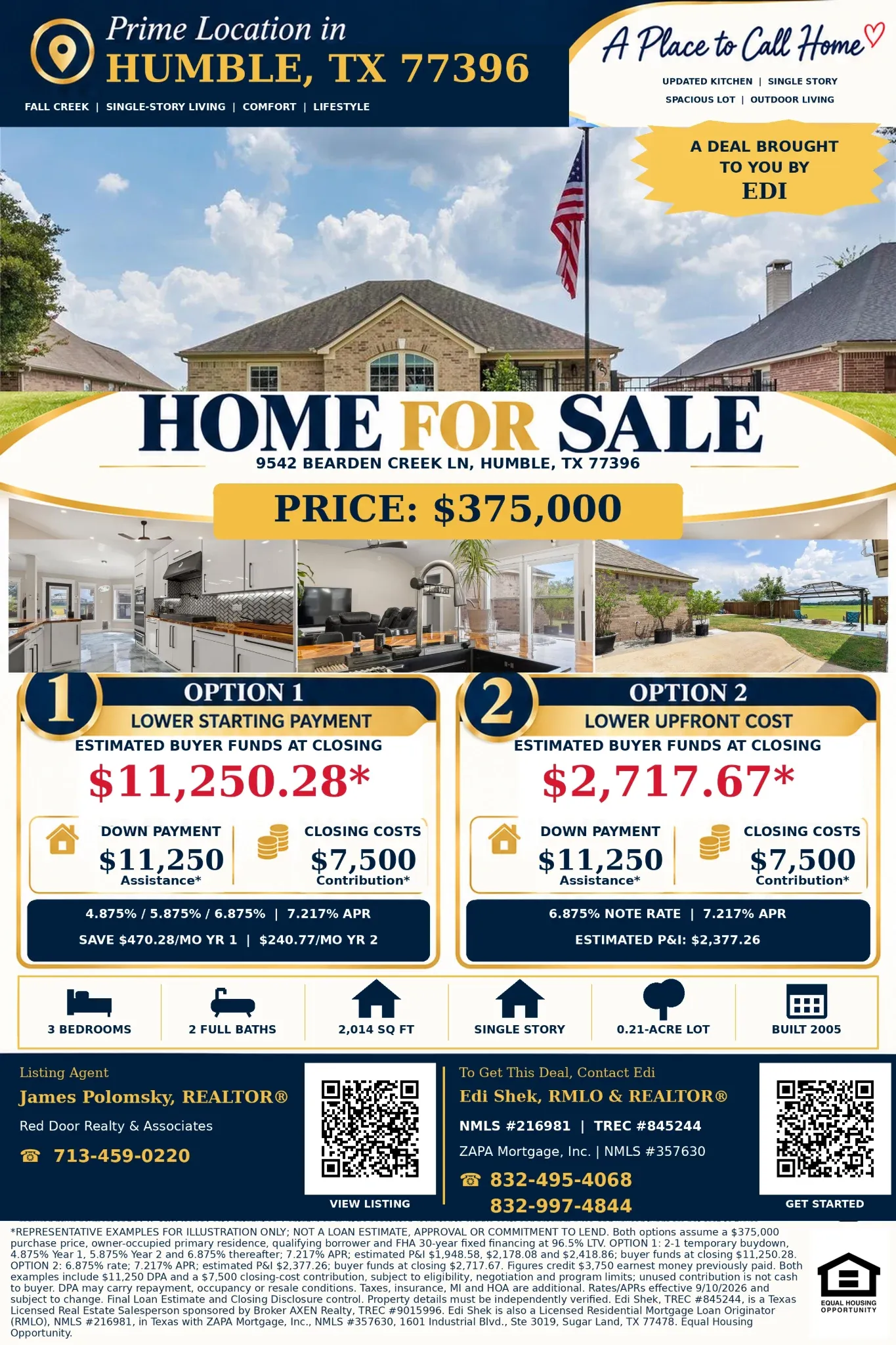Fall Creek Living—Save $470.28 Monthly in Year 1 Flyer
