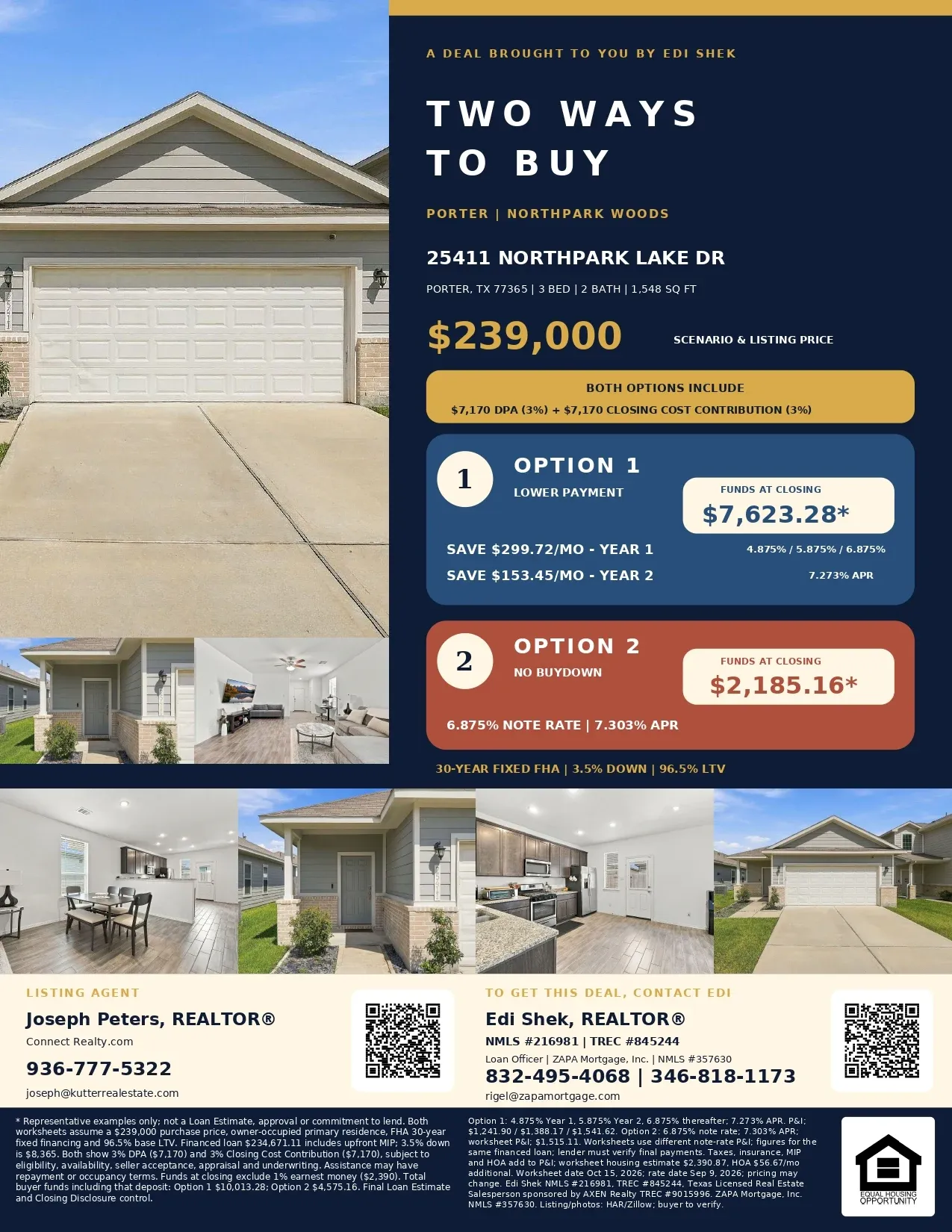 Built in 2022—with $14,340 in Combined Assistance & Contributions at 25411 Northpark Lake Dr Flyer