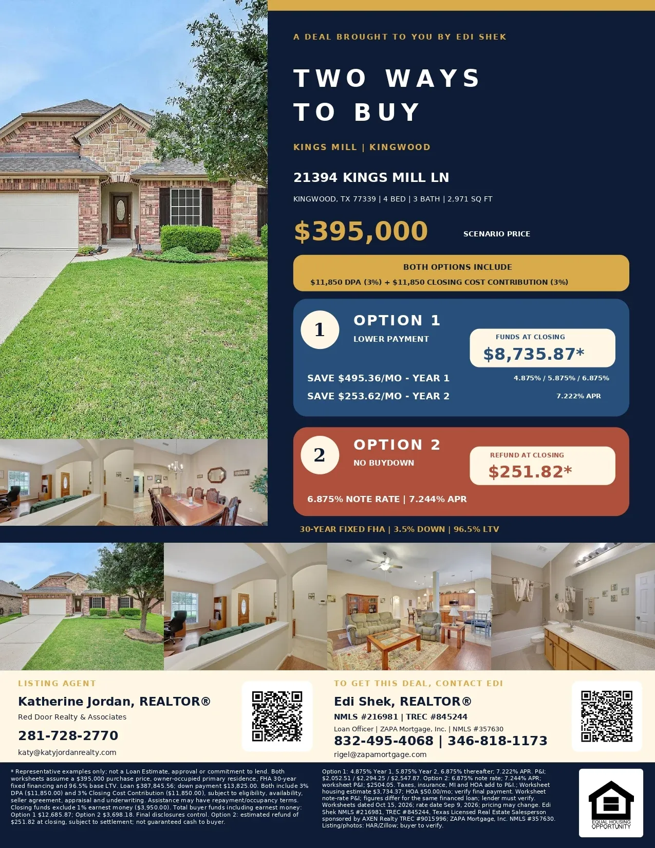 More Room in Kingwood—Save $495.36 Monthly in Year 1 Official Marketing Flyer