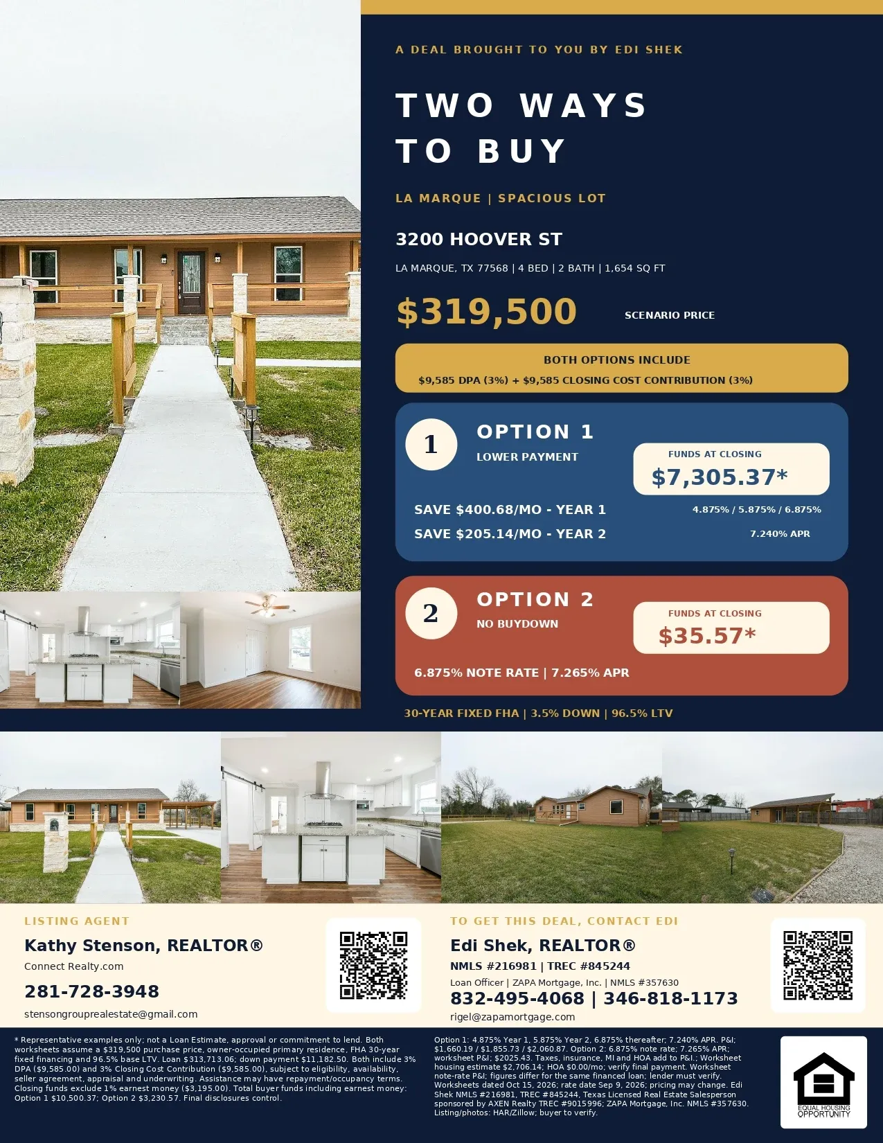 Your La Marque Move Starts Here—Estimated Total Buyer Funds of $3,230.57 Flyer