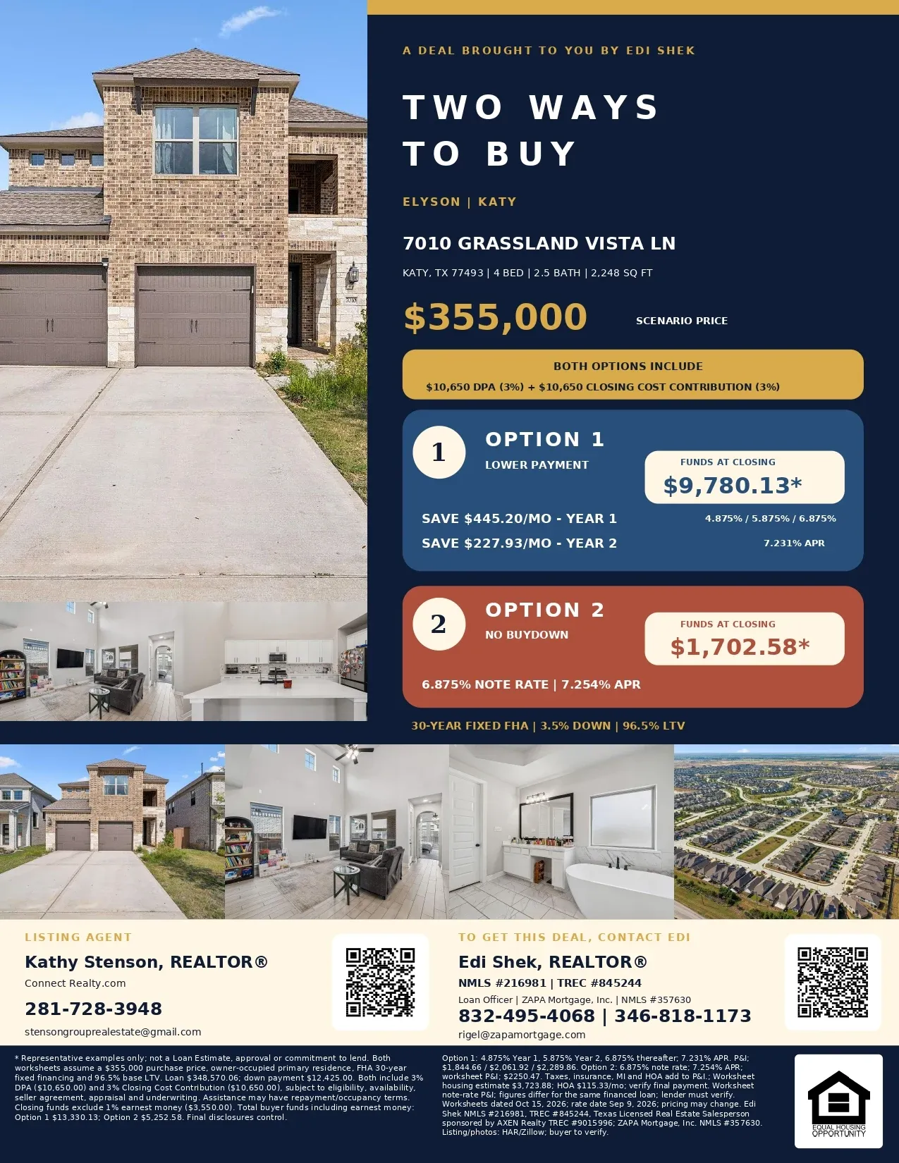 Step Into Elyson Living—Estimated Total Buyer Funds of $5,252.58 Flyer