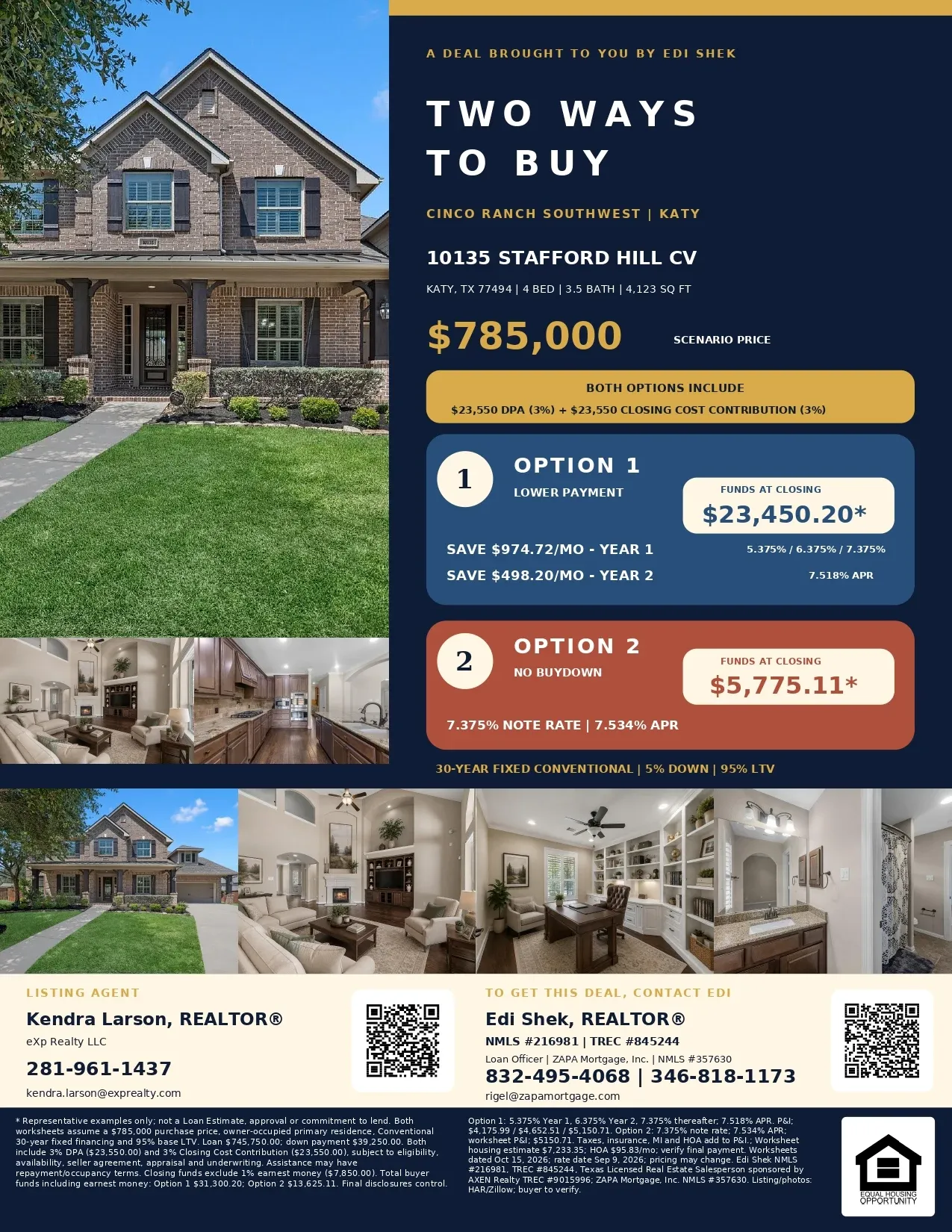 More Home, More Flexibility—Save $974.72 Monthly in Year 1 in Katy Flyer