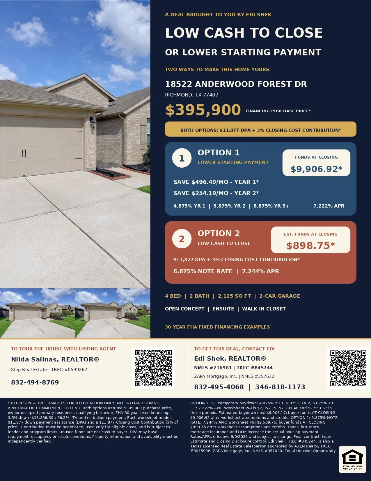 Buy This $395,900 Richmond Home with $23,754 in Assistance and Contributions—Only $4,857.75 Estimated Total Out of Pocket Official Marketing Flyer