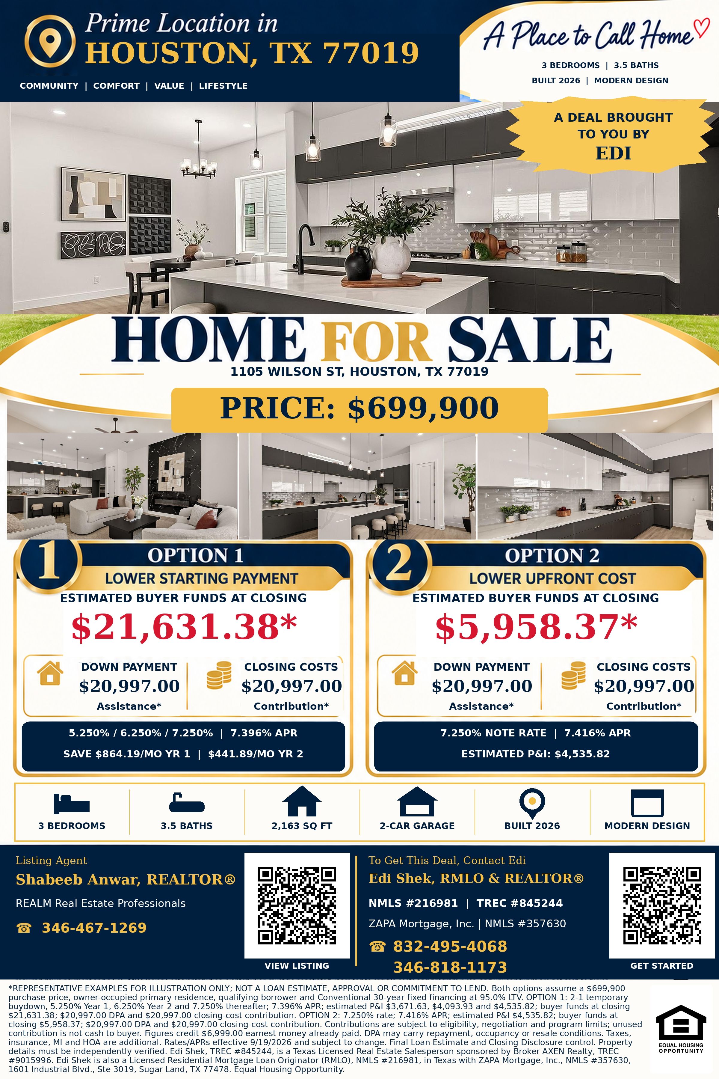 Nearly $42,000 in Assistance Could Help You Secure This $699,900 Houston Home! Flyer